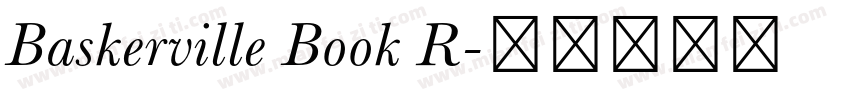 Baskerville Book R字体转换